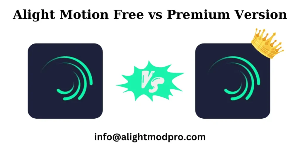 Alight Motion Free vs Premium version