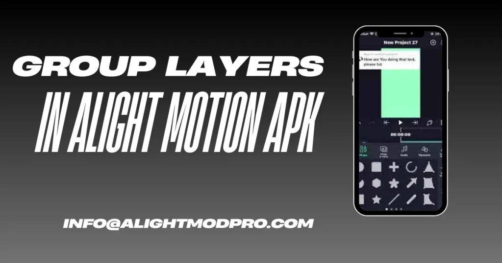 Group Layers in Alight Motion APK