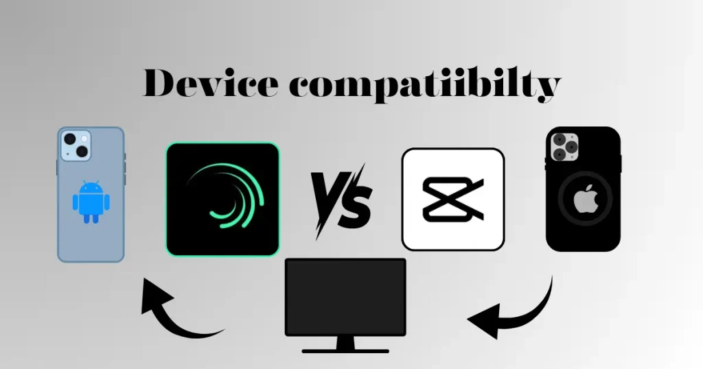 Device compatibility Alight Motion vs CapCut