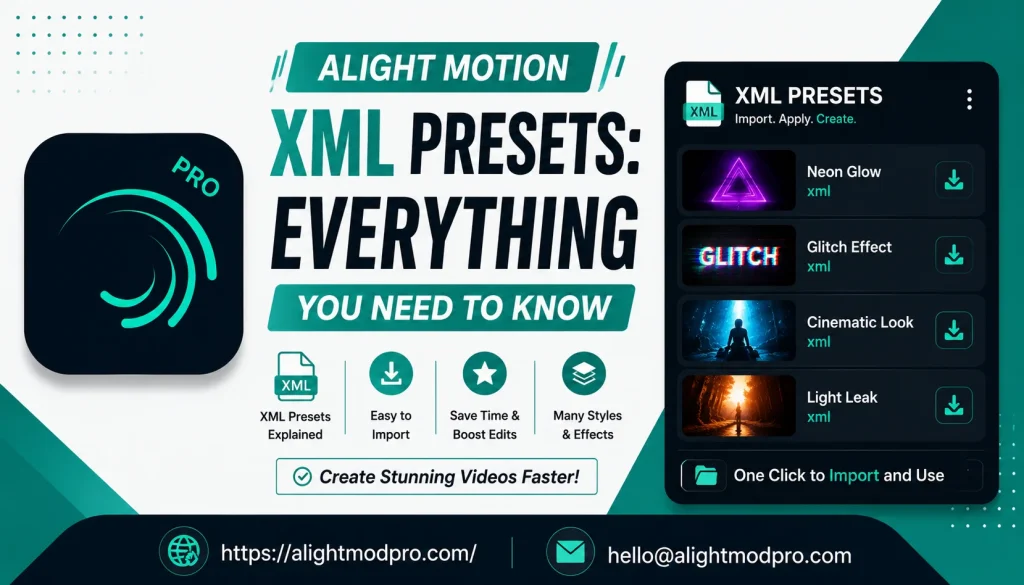 Alight Motion XML Presets Everything You Need to Know