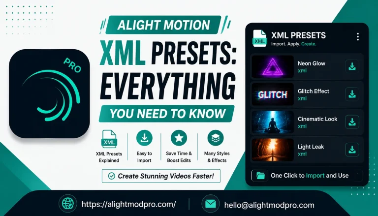 Alight Motion XML Presets Everything You Need to Know