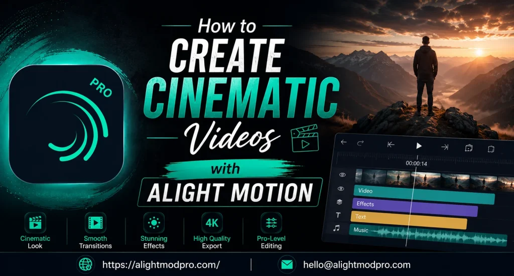 How to Create Cinematic Videos with Alight Motion