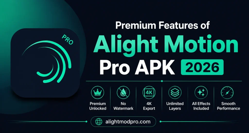 Premium Features of Alight Motion Pro APK 2026